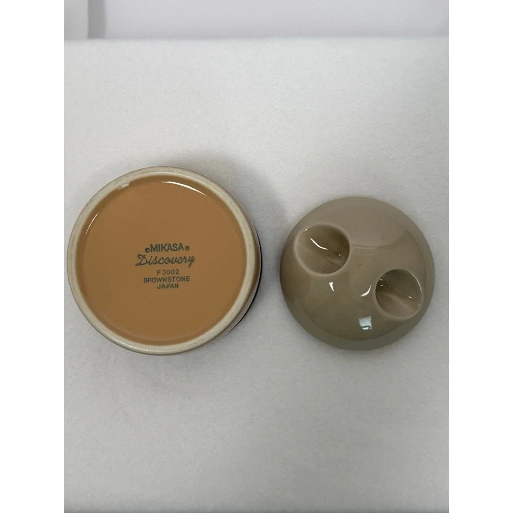 Mikasa Discovery P3002 Brownstone Ceramic Accessory 4 in
